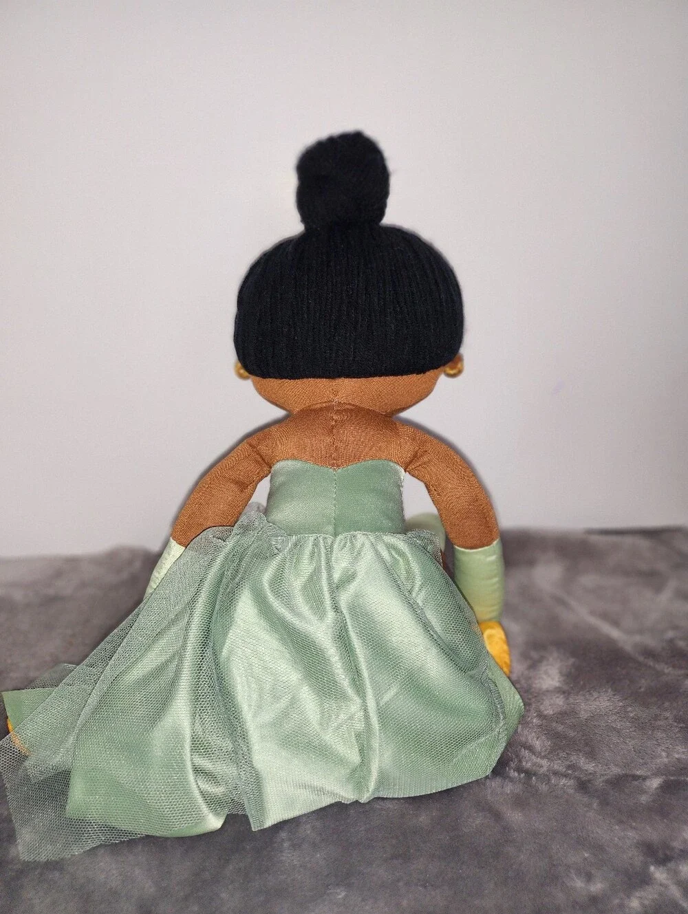 Disney Princess Tiana Plush Doll in Light Green with Gold Tiara